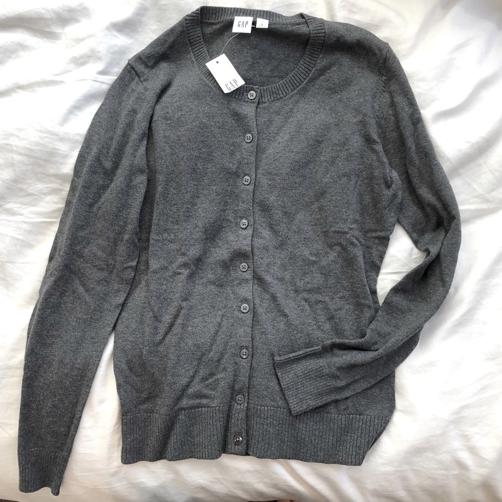 Gray Gap Cardigan